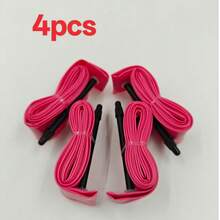 MOTSUV 4pcs Pink TPU Road Bike Inner Tubes 700X23/25/28/30/32C Bicycle Presta Valve FV Inner Tubes 45/65/85L - Pink - View 13