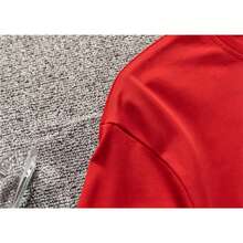 3 piezas They are casual and  for daily outings camping concerts hip-hop rock and rap events camisetas básicas de manga corta de ajuste ceñido de unicolor con estilo subcultura punk anime - Rojo - Ver 4