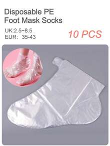 1 Pair Silicone Moisturizing Foot Socks, Effectively Care For Feet, Prevent Cracked Heels, Remove Dead Skin, Elastic Foot Socks, All-Day Moisture Locking, Prevent Dryness, Odorless, Easy To Wear And Take Off, Soft And Comfortable Material, Daily Use - Multicolor - View 10