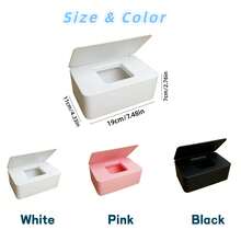 1pc Square Tissue Box Cover, Flip-Top Tissue Box Sleeve, Dust-Proof Napkin Holder With Lid, Tissue Box Stand With Base, Box-Shaped Dispenser, Suitable For Bathroom, Living Room, Office, Bedroom - Multicolor - View 10