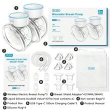Portable Multi-Functional Manual Breast Pumps (2-Pack), Specially Designed For Breastfeeding Mothers, Hand Washable, Suitable For Sensitive Skin. - Baby Blue - View 10