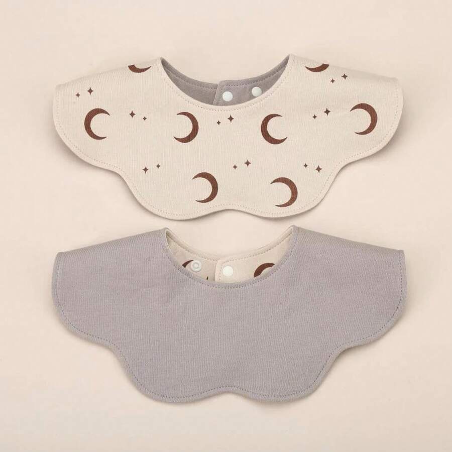 Cotton Towel For Newborn Babies, Country Floral Style Triangular Bandana For Boys And Girls, Baby Bib Accessory. - A4 - 查看 1