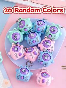 5/10/20/30pcs Adult Stress Relief Random Color Mini Fun Finger Guessing Game, Rock Paper Scissors Guessing Egg Keychain Pendant, Party Gift - Decompression Pendant - View 15