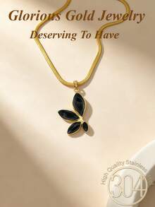 3pcs/1set, 304 Stainless Steel Vintage Leaf Pendant Necklace And Earrings Set, Suitable For Women And Girls, Can Be Used As Mother's Gift, Christmas, Thanksgiving, Halloween, Wedding, Carnival Party/Dance/Gathering/Daily/Beach Accessory, Anniversary, Valentine's Day, Bohemian Style Jewelry, Birthday, Back To School, Bridesmaid Gift. - Jewelry Set - View 7