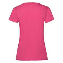 Fruit Of The Loom Womens/Ladies Lady Fit T-Shirt - Fuchsia - View 2