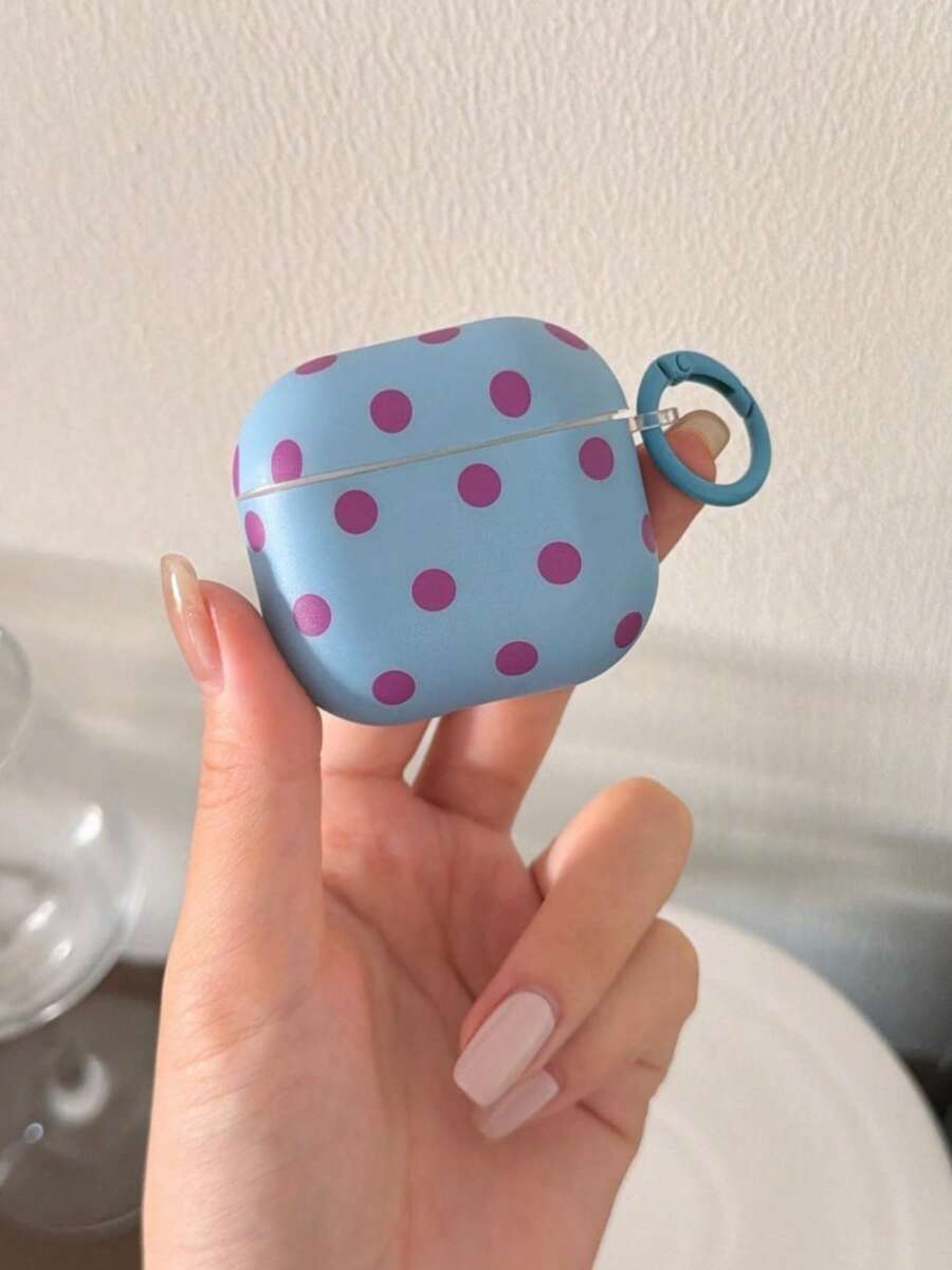 Matte Solid Color Polka Dot Protective Case Compatible With Airpods 4, Pro 3, Pro 2, New Apple Earphone Protective Shell, Women's Earphone Case For 2nd, 3rd, 4th Generation,