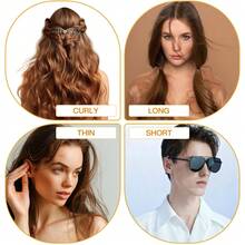Round Head Bamboo Bristle Comb, Natural Wooden Bamboo Comb, Promotes Hair Growth, Ergonomic Design, Massages Scalp, Unisex, Suitable For All Hair Types - Multicolor - View 5