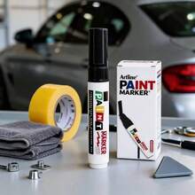 Unisex Waterproof Quick-Drying Paint Marker With 8mm Thick Tip, Industrial Style For Car, Home And DIY - 黑色 - 查看 5