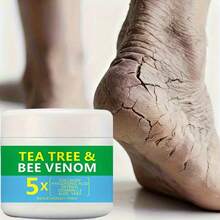 Bee Venom Tea Tree Hand And Foot Cream With Bee Venom, Glycerin, Retinol And Collagen, Fast Repair For Cracked Heels And Rough Skin, Moisturizing Cream Suitable For Men, Women, Children And Elderly (All Colors) - 1 Pc - View 2