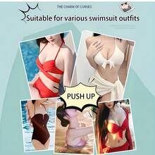Reusable Silicone Bra Pads - Invisible Lifting Pads, Suitable For Swimwear And Lingerie, Soft And Thick, Natural Lift, Perfect For Bikinis, Dresses And Tank Tops - A - View 9