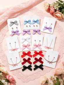 (50 Pieces/Bag, 100 Pieces/Bag) 1 Cm Ribbed Ribbon Bows 5 Cm X 4 Cm Mini Decorative Bows For DIY Crafts, Gift Wrapping, Hair Accessories, Clothing Decoration, Scrapbooking - Ribbed Bow - View 6