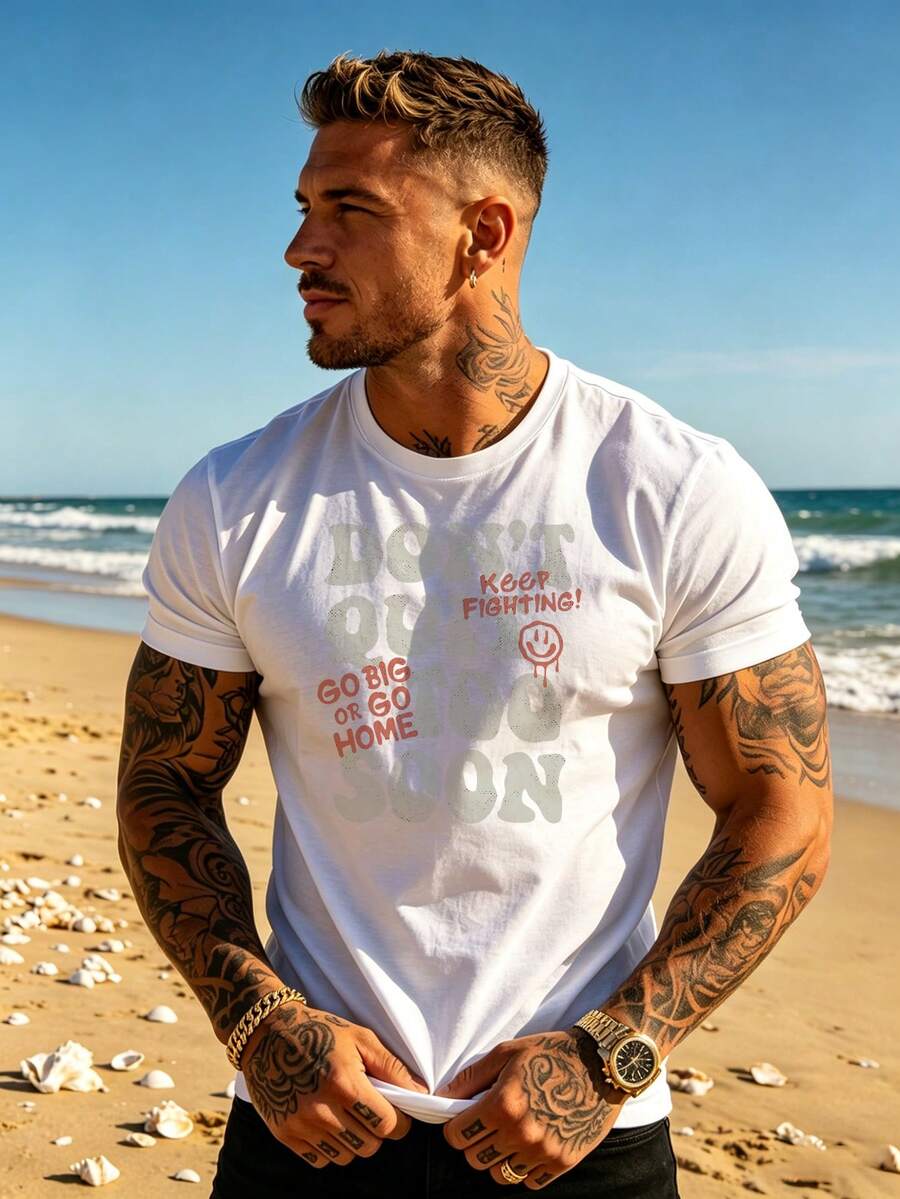 Men T-Shirts - White - View 1
