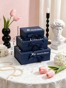 1pc Foldable Gift Box, Gift Packaging Box, Gift Bag, Solid Color Gift Box, Birthday Party Gift Box, DIY Foldable Double-Door Gift Box, Suitable For Party Holiday Gifts, Saudi National Day Gifts, Home, Gathering, Wedding, Wedding Favors - View 10