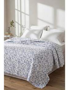 Made In Turkey | Single Size Pique Bedspread, 100% Cotton, Breathable Lightweight Weave, Soft Touch, Suitable For All Seasons - White - View 1