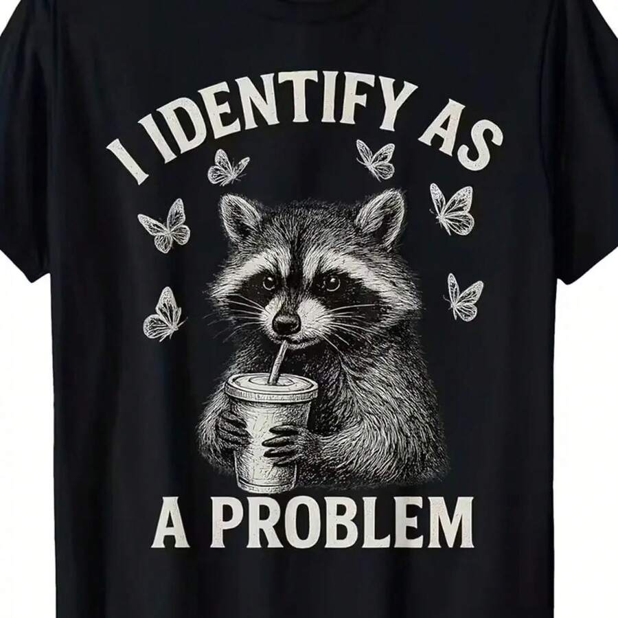 100% Cotton T-Shirt With Print, New 2026 Collection: Comfortable And Easy To Wear, Ideal For Everyone. - 黑色 - 查看 1