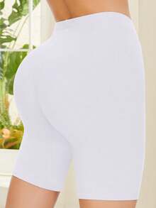 4pcs/Set Seamless Mid-Waist Casual Safety Pants - Multicolor - View 3