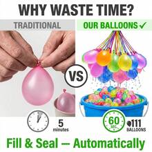 Summer Tropical Colored Water Bomb Balloons, Quick-Fill Self-Sealing Thick Latex Water Balls For Pool Beach Birthday Party Games - Disposable Water Balloons - View 8