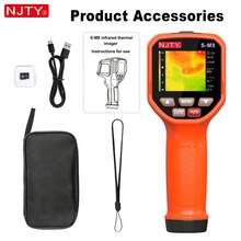 NJTY S-M8 Handheld Infrared Thermal Imager, 32*32 Infrared Camera, -20℃~800℃ Range, Type-C 2000mAh Rechargeable Battery, 6 Languages, 8GB Storage, Adjustable Emissivity And Temperature Alarm, Suitable For Underfloor Heating, Electrical And Industrial Equipment Fault Detection - Coral Orange - View 12