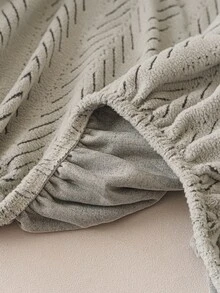 1pc Solid Color Fleece Sofa Cover, Multi-Functional Full Coverage Sofa Slipcover, Protects Sofa, Holiday Decor, High Elasticity One-Piece Sofa Cover, Pet Friendly, Stain Resistant, Durable, Machine Washable, 1/2/3/4 Seater Sofa - Grey - View 9