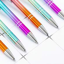 1/5/10pcs 2-In-1 Retractable Ballpoint Pens With Stylus Tips, Metal Stylus, 1.0mm Black Ink, Suitable For Office And School Supplies, Back To School - Multicolor - View 4