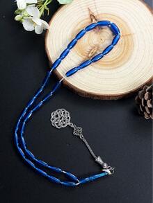 1pc Muslim 33-Bead Acrylic Rice Grain Short Simple Tasbih Prayer Beads For Daily Wear - Multicolor - View 5