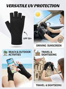 1 Pair UV Protection Gloves For Nail Lamps, Anti-UV Sun Protection Gloves For Gel Nails, Full Finger Nail Safety Gloves, Professional Nail Accessories For UV/LED Lamp Protection, Sunscreen, Sunshade, Driving, Outdoor Travel, Perfect For Nail Technicians, DIY Enthusiasts, Beauty Lovers, Great Gift For Valentine's Day And Mother's Day - Pink - View 7