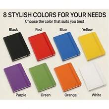 Premium PU Leather Notebook With Strap And Bookmark, Classic Lined Inner Pages Diary (80g Paper, 84 Sheets), Office/Study/Journaling, Multiple Colors Available School Supplies - A5 - View 6