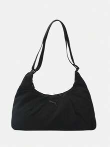 Puma 女款 ESSENTIALS HER 中號黑色肩背包 09294901 - 黑色 - 查看 1