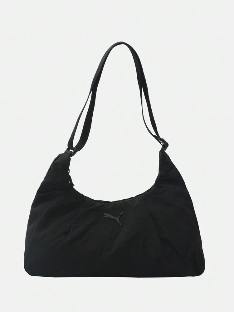 Puma 女款 ESSENTIALS HER 中號黑色肩背包 09294901 - 黑色 - 查看 1
