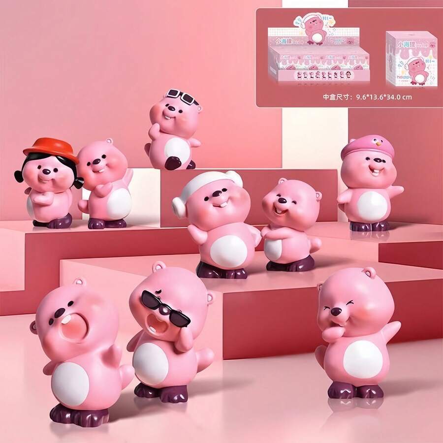 1pc Blind Box Happy Daily Life Cute Doll Figure Desktop Ornament Gift For Girls - Multicolor - View 1