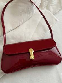 Women's Vintage Leather Underarm Bag Chic Shoulder Purse Small Handbag Perfect For Daily Commute Shopping Dates Gatherings Ideal As A Birthday Gift - 彩色 - 查看 13