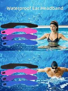 1 Stück Schwimm- und Tauch-Stirnband, wasserdichte Ohrenabdeckungen zum Baden, Strand-Essential, Strand-Accessoire, Pool-Schwimmhilfe, wasserdichtes Neopren-Material Stirnband, entworfen um das Eindringen von Wasser in die Ohren zu verhindern, geeignet für Wasseraktivitäten - A - Übersicht 11