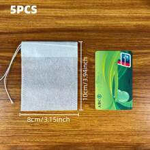 Non-Woven Fabric Filter Bags, Designed For Single-Use Filtration, Perfect For Separating Marinade Seasonings And Residue, With Drawstring Closure Design, Can Also Be Used As Tea Bags - Multicolor - View 13