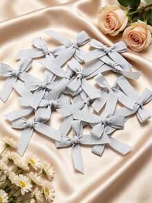 (50 Pieces/Bag, 100 Pieces/Bag) 1 Cm Ribbed Ribbon Bows 5 Cm X 4 Cm Mini Decorative Bows For DIY Crafts, Gift Wrapping, Hair Accessories, Clothing Decoration, Scrapbooking - Ribbed Bow - View 25