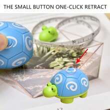 Cute Turtle-Shaped Soft Tape Measure, Portable Retractable Locking Mechanism And Clear Centimeter Scale - Suitable For Tailoring, Home, Waist, Chest, Height Measurement - Durable And Easy To Store, Wipeable Shell And Hanging Ring - Multiple Styles - View 5