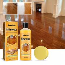 jakehoe 100ml Beewax Wood Furniture Polish Conditioner, Natural Wood Seasoning Wax, Multi-Purpose Cleaner For Floor Cabinet & All Home Wooden Surfaces - 液體 - 查看 2