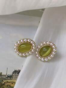 1pc Summer Fresh Mini Delicate Design Stylish Earrings - Multicolor - View 2