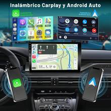 2din Wireless Touchscreen Car Stereo With CarPlay, 10-Inch IPS Android Auto Stereo, Bluetooth, Mirrorlink, Camera, EQ, FM, And USB Car Audio - A - View 3