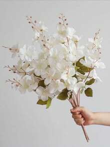 1/3/5 Bundles 65cm Artificial Narcissus Magnolia Flowers, Suitable For Vase, Home Living Room, Wedding Table Decoration, Centerpiece, Romantic Theme, Artificial Plants, Autumn Decoration, Room, Desk, Garden Decoration, Room Decor, Valentine's Day - White - View 7