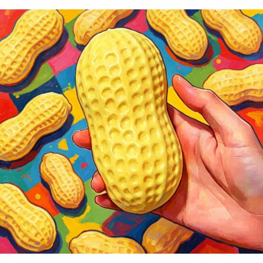Duct Are From The Manufacturing Process And Not Defects, Suitable As Holiday Gifts, Fun And Cute Gifts, Birthday Gifts, Easter Gifts, Halloween Gifts, Christmas Gifts, Party Gifts, Squishy, Squishy , Squishy Stress , Dumpling Squish, For Adults Women - 花生 - 查看 1