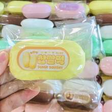 5-Color Macaron Mochi Squishy Toys, Slow Rebound Squeeze Stress Relief Toys, Realistic Macaron & Rice Cake Squishy Toys - 1PC - View 7