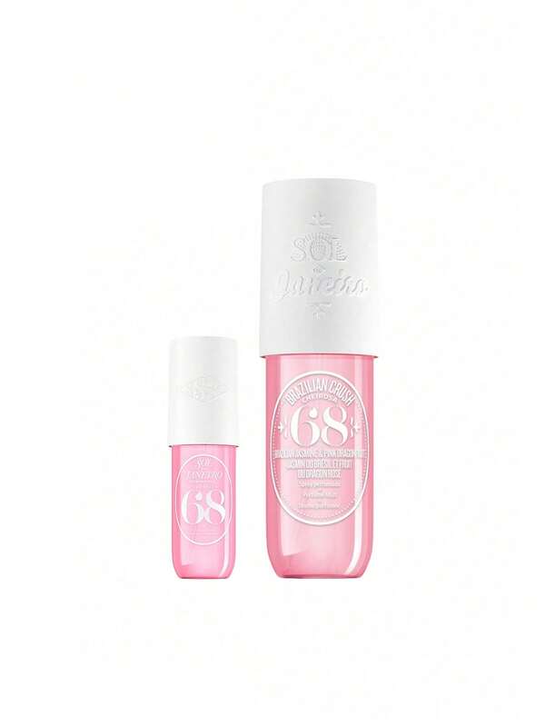 Sol de Janeiro [Bundle] Cheirosa 68 Beija Flor Perfume Mist 90 Ml + Perfume Mist 240 Ml – Body Mist, Long-Lasting, For Women, Brazilian Jasmine, Pink, Jasmine, Suitable For Daily Wear