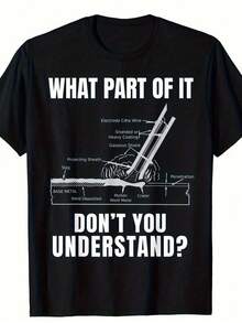 Men T-Shirts - 黑色 - 查看 1