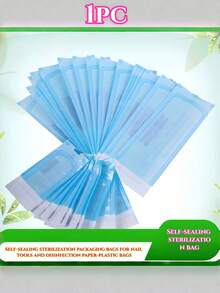 200pcs/Pack, 1pc/Bag - Self-Sealing Sterilization Bags With Color-Changing Indicator. Suitable For Dental, Tattoo And Nail Tools Autoclave Sterilization - Multicolor - View 13