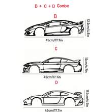 1件/套金屬賽車輪廓牆面裝飾 - 室內外裝飾適用於臥室、家居或露台 - 給汽車愛好者的獨特禮物、家居裝飾、房間裝飾、牆面裝飾禮物、生日畢業禮物 - 黑色 - 查看 23