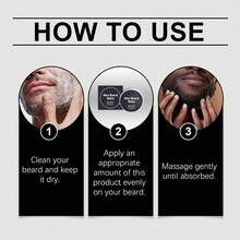 Beard Balm – Softens And Smooths Frizz – Lightweight Texture For A Natural Finish - Men's Beard Care Cream - View 3