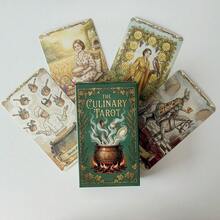 美食塔羅牌組 - 透過品味探索直覺，透過滋養感受情感，78張獨特卡片用於占卜與烹飪靈感 - 軍綠色 - 查看 7