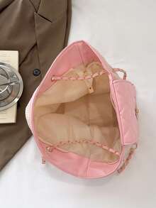 Fashionable Woven Shoulder Bag For Spring 2026, Suitable For Daily Use, Casual Outings, Travel, And Vacations - 柔和淡色 - 查看 8