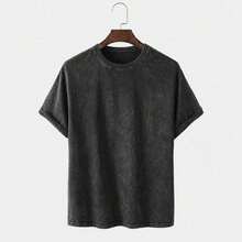 Stonewashed Silent Streetwear Unisex T-Shirt, 100% Premium Cotton, Modern Fit, Plus Size, Comfortable - 驚喜 - 查看 3