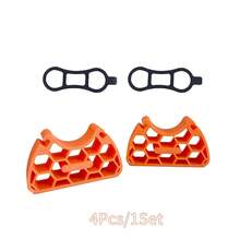 4pcs/1set Bicycle Handlebar Fixing Bracket, Handlebar Fixer, Honeycomb Hollow Portable Outdoor Cycling Repair Auxiliary Tool, Handlebar Bracket, Effectively Prevent Handlebar Damage. - Multicolor - View 11